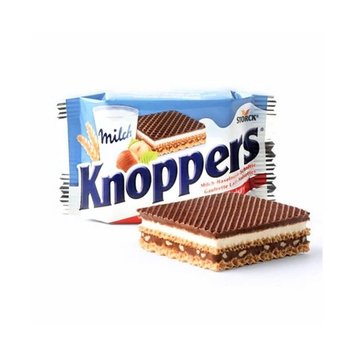 Вафли Knoppers Chocolate Hazelnut Wafers (25g x 10) 250g 2618 фото