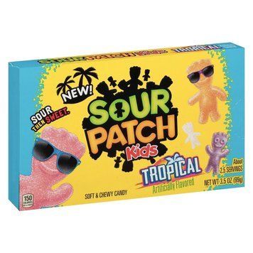 Кислі желейки Sour Patch Kids Tropical 99g 5371 фото