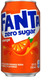 Газований напій Fanta Orange Zero Sugar 355мл 9374 фото 1