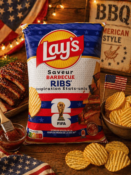 Чипсы Lay's FIFA Saveur Barbecue Ribs 120г 11768 фото