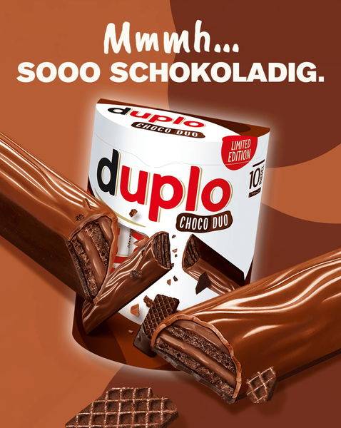 Шоколадные батончики Ferrero Duplo Choco Duo 10шт, 182г 10359 фото