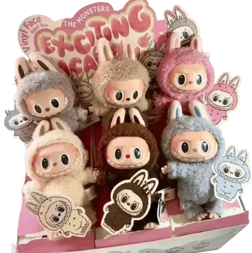 Мягкая игрушка брелок Лабубу Exciting Macaron The Monsters Pop Mart Labubu, 1шт 8873 фото