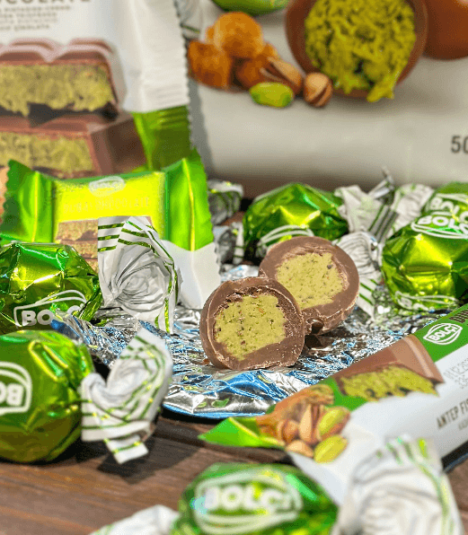 Дубайский шоколад мини конфеты Bolci Dubai Schokolade Chocolate Kugeln 500г 8013 фото