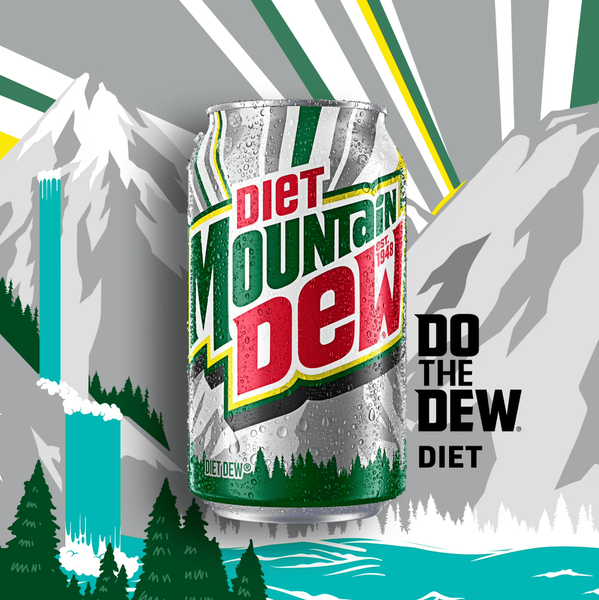 Газированный напиток Diet Mountain American Dew Citrus Soda Pop 355мл 11426 фото
