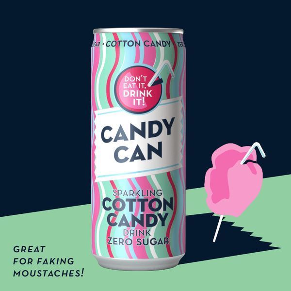 Напиток Candy Can Sparkling Cotton Candy Zero Sugar 330мл 6699 фото