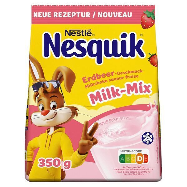 Молочный напиток Nestle Nesquik Milk Mix Strawberry 350г 9173 фото