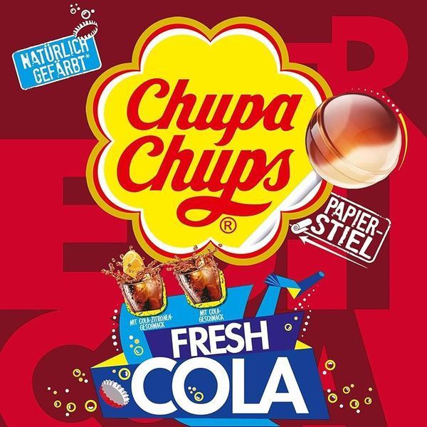 Набор леденцов Chupa Chups Super Chups со вкусом Кока-Колы 20шт 240г 7589 фото