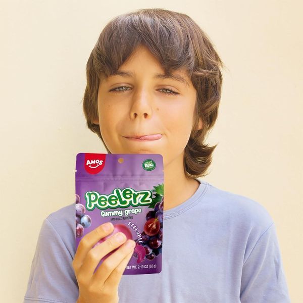 Желейные конфеты Amos Peelerz Gummy Grape 170г 9224 фото