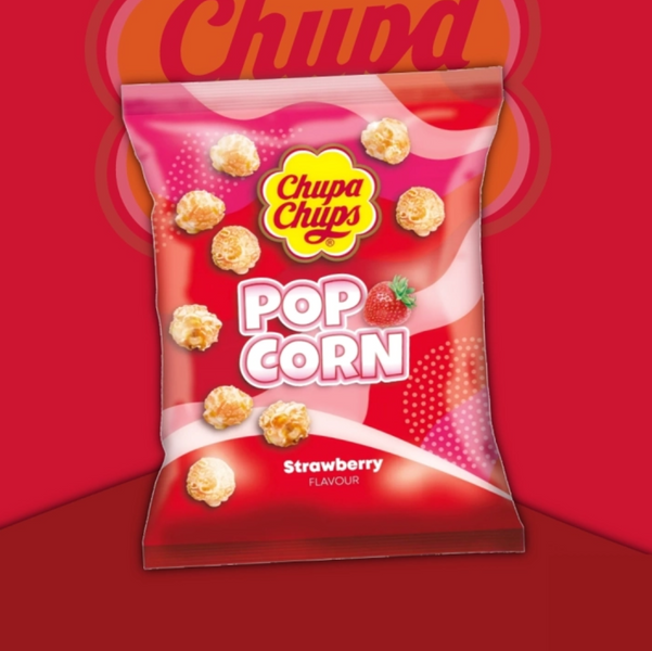 Сладкий попкорн Chupa Chups Popcorn Strawberry 90г 8062 фото