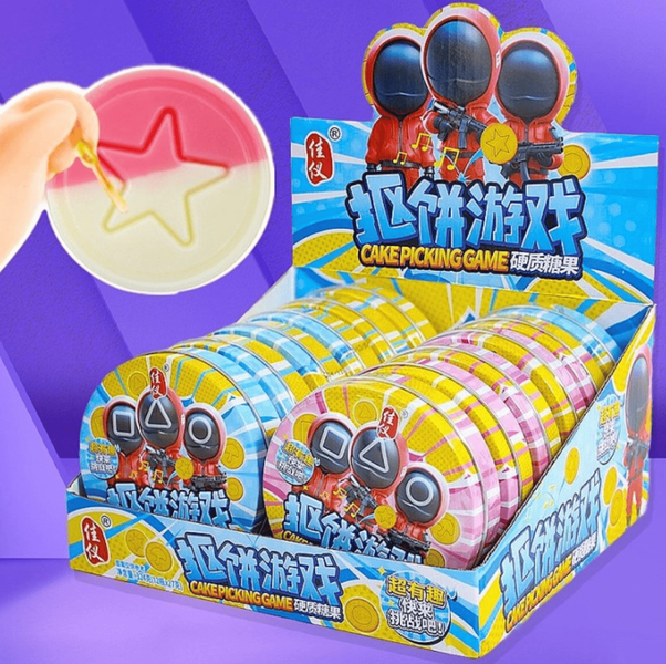 Леденцы Squid Game Dalgona Biscuits Korean Fruit Candy Игра в Кальмара 27г 9023 фото