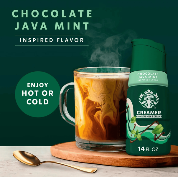Сливки для кофе Starbucks Chocolate Java Mint Coffee Creamer 414мл 10210 фото