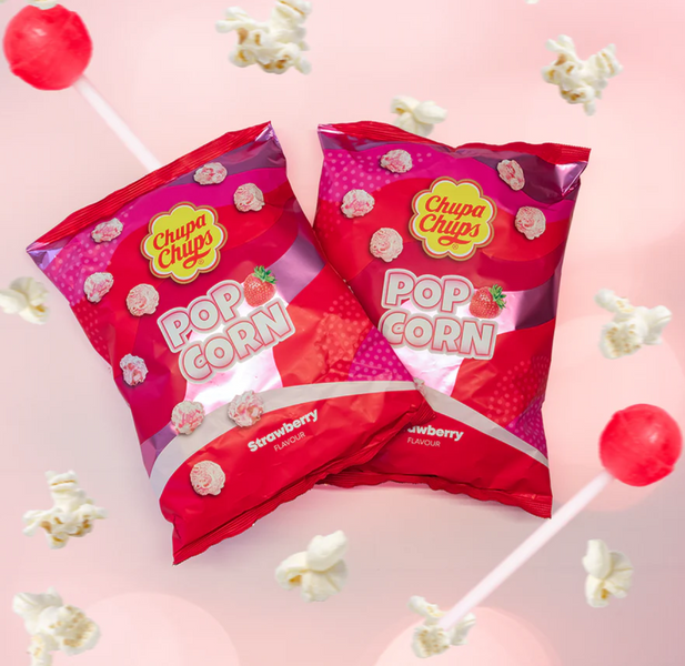 Сладкий попкорн Chupa Chups Popcorn Strawberry 90г 8062 фото
