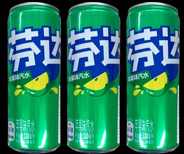 Газированный напиток Fanta со вкусом зеленого яблока 330 мл 7100 фото
