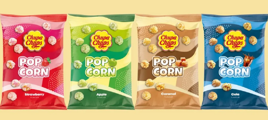 Сладкий попкорн Chupa Chups Popcorn Strawberry 90г 8062 фото