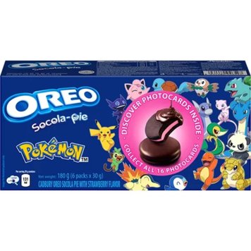 Печенье Oreo Socola Pie Pokemon Edition Strawberry 180г 7289 фото