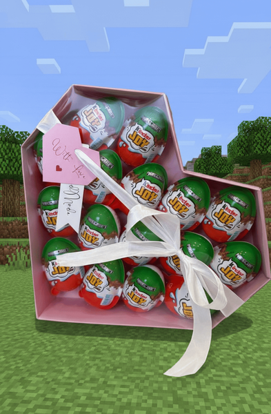 Подарочный набор Сердце Kinder Joy Minecraft 1шт 10390 фото