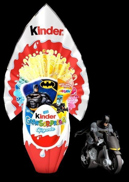 Шоколадне яйце Kinder GranSorpresa Gigante Batman, 320 г 4732 фото