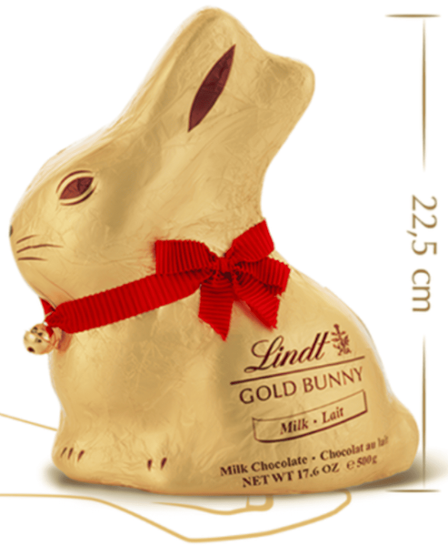 Шоколадний кролик&nbsp;Lindt Goldhase Gold Rabbit 500г 10536 фото