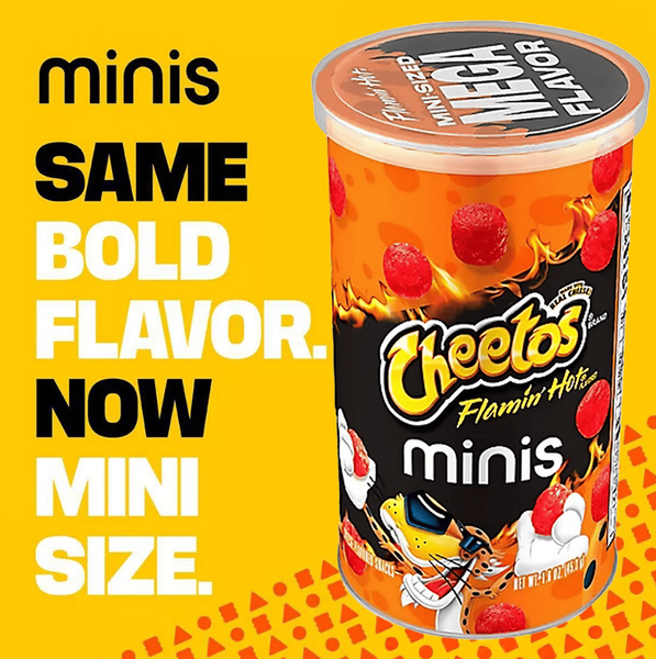 Сырные шарики Cheetos Minis Flamin' Hot Cheese Flavored Snacks 42.5г 10436 фото