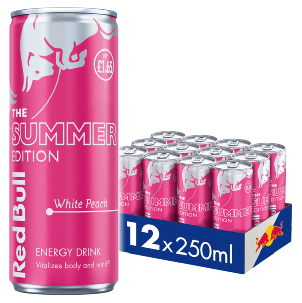 Енергетик Red Bull The Summer Edition зі смаком білого персика 250мл 8638 фото