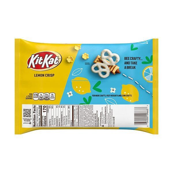 Шоколад Kit Kat Lemon Crisp Miniatures Lemon Flavored Creme Wafer 238 g 4782 фото