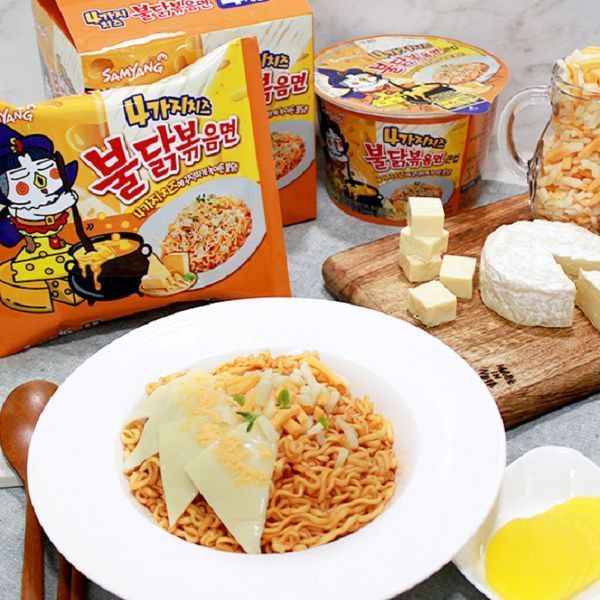 Лапша быстрого приготовления Samyang​​​​​​​&nbsp;Buldak Four Cheese Hot Chicken Ramen Noodles 130 г 7339 фото