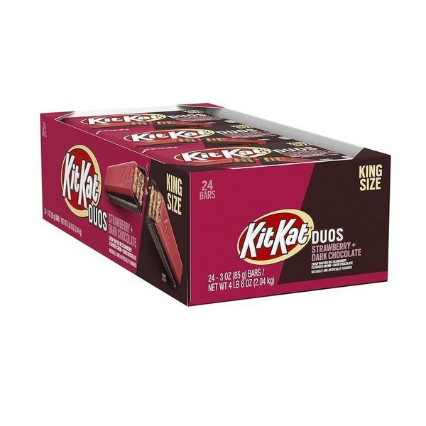 Шоколадний батончик KIT KAT DUOS Chocolate Strawberry Creme Wafer King Size, 85г 6596 фото