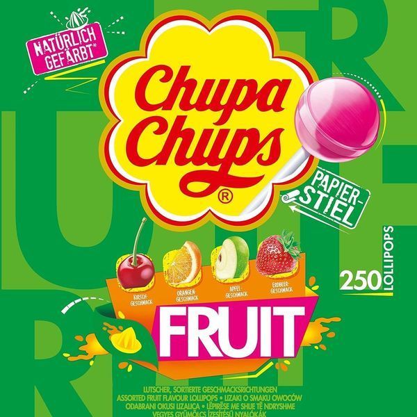 Набор леденцов на палочке Chupa Chups Lollipops Fruit 250 шт 3кг 7821 фото