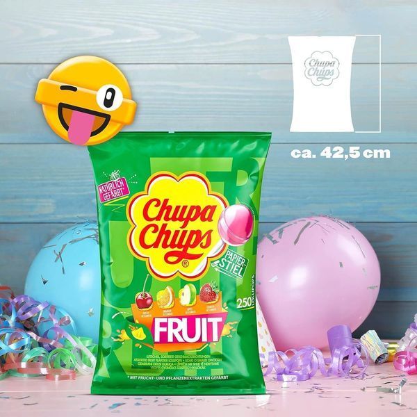 Набор леденцов на палочке Chupa Chups Lollipops Fruit 250 шт 3кг 7821 фото