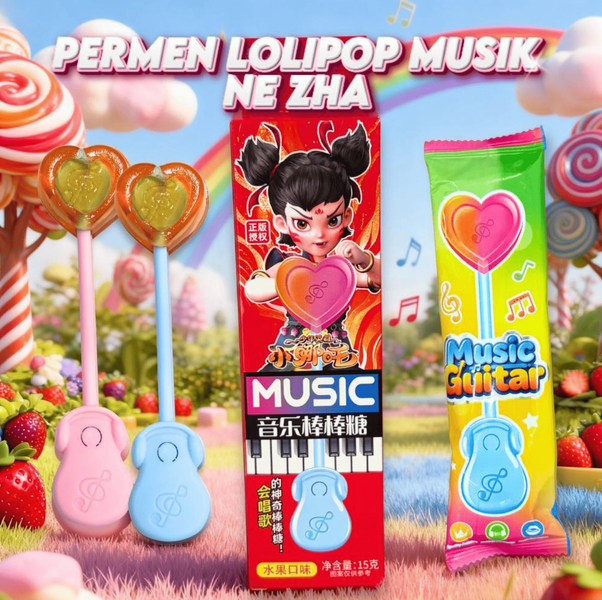 Льодяник на паличці Music Audio Lollipop Сяо Нечжа 15г 11088 фото