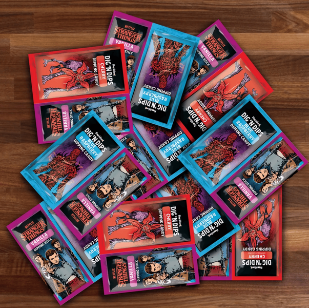 Конфета Frankford Stranger Things Dig N' Dips Halloween Candy 1шт, 8г 10142 фото