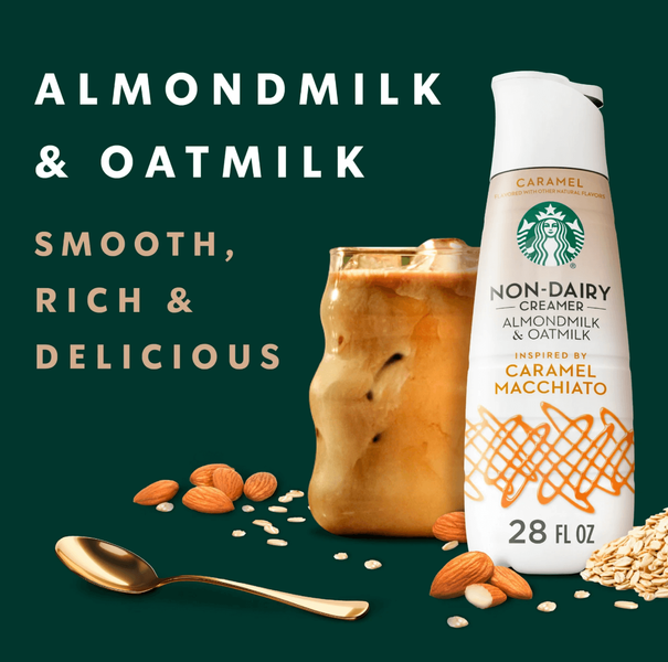 Рослинні вершки для кави Starbucks Non-Dairy Caramel Flavored Coffee Creame 828 мл 7671 фото