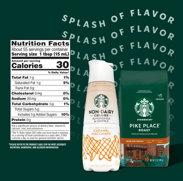 Рослинні вершки для кави Starbucks Non-Dairy Caramel Flavored Coffee Creame 828 мл 7671 фото