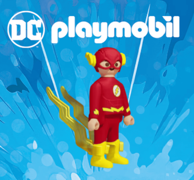 Шоколадне яйце​​​​​​​&nbsp;Kinder Surprise Maxi Classic Egg DC Playmobil 100г (BBD 10/04/2026) 9357 фото