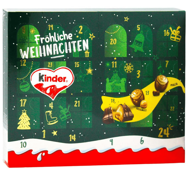 Адвент-календар Kinder Fr&ouml;hliche Weihnachten 121г 9745 фото