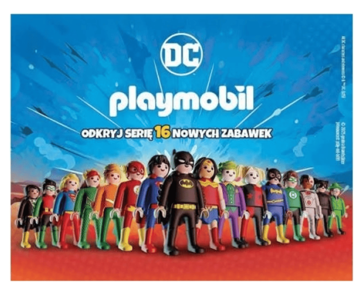 Шоколадне яйце​​​​​​​&nbsp;Kinder Surprise Maxi Classic Egg DC Playmobil 100г (BBD 10/04/2026) 9357 фото