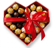 Подарочный набор Ferrero Rocher & Raffaello в коробке-сердце 58 шт 10988 фото 1