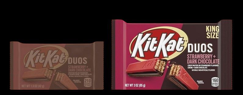Шоколадний батончик KIT KAT DUOS Chocolate Strawberry Creme Wafer King Size, 85г 6596 фото