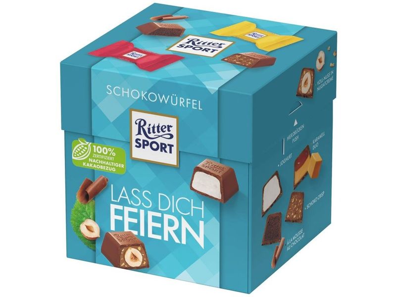 Набір Цукерок Ritter Sport Schokowürfel Schoko Gruss 176g 5362 фото