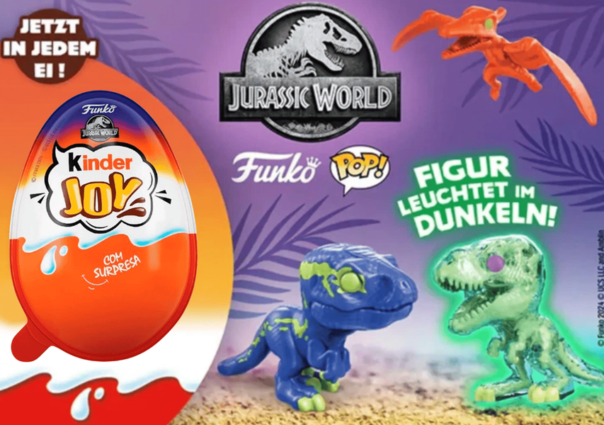 Шоколадное яйцо Kinder Joy Funko Jurassic World 20г 7190 фото