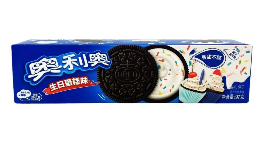 Печиво Oreo Cookies Birthday Cake 97g 5896 фото