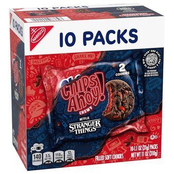 Печенье Chips Ahoy! Stranger Things Strawberry-Flavored Cookies 10шт х 31г 9525 фото