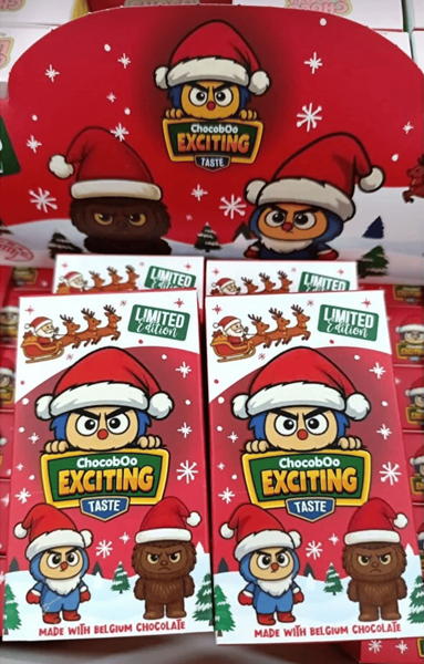 Шоколад Лабубу Chocoboo Exciting Taste Christmas Edition 40г 10059 фото