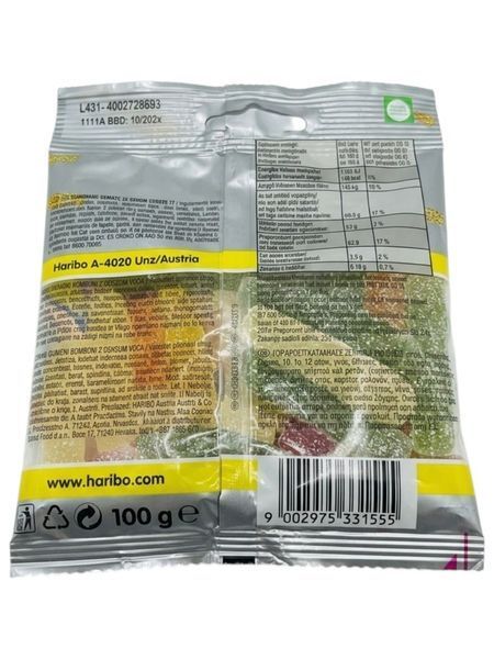 Жевательные конфеты Haribo Fries Fizz 100г 11477 фото