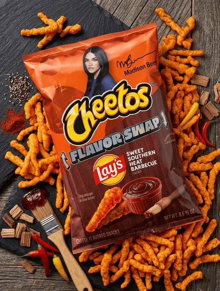 Кукурузные снеки Cheetos Crunchy Flavor Swap Lay's Sweet Southern Heat BBQ 81.5 г 11006 фото
