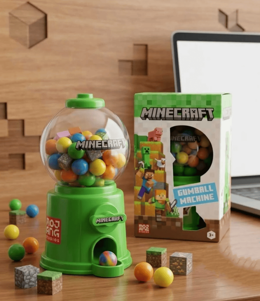 Диспенсер Minecraft Gumball Candy Machine 100г 11576 фото