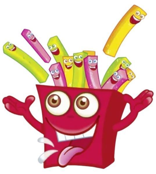 Жевательные конфеты Haribo Fries Fizz 100г 11477 фото
