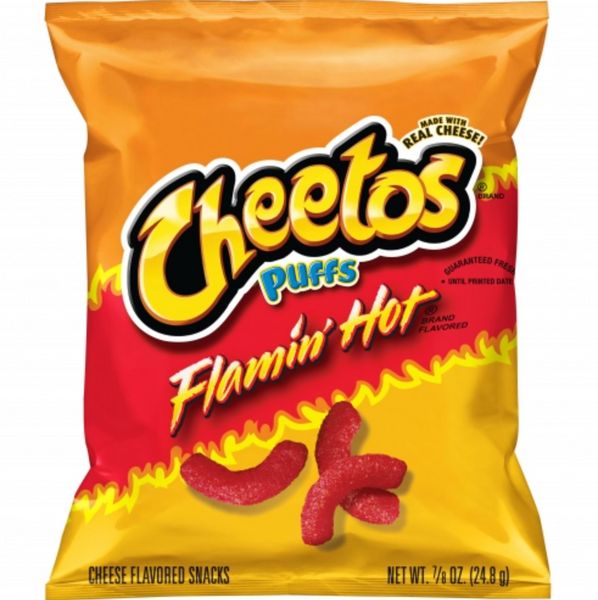 Чипсы Cheetos Flamin Hot Puffs 24.8г 6947 фото