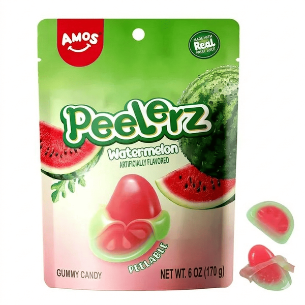 Желейные конфеты Amos Peelerz Peelable Watermelon Gummy Candy 170г 10605 фото
