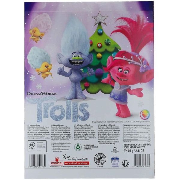 Адвент календар Trolls Advent Calendar 75g 2211 фото